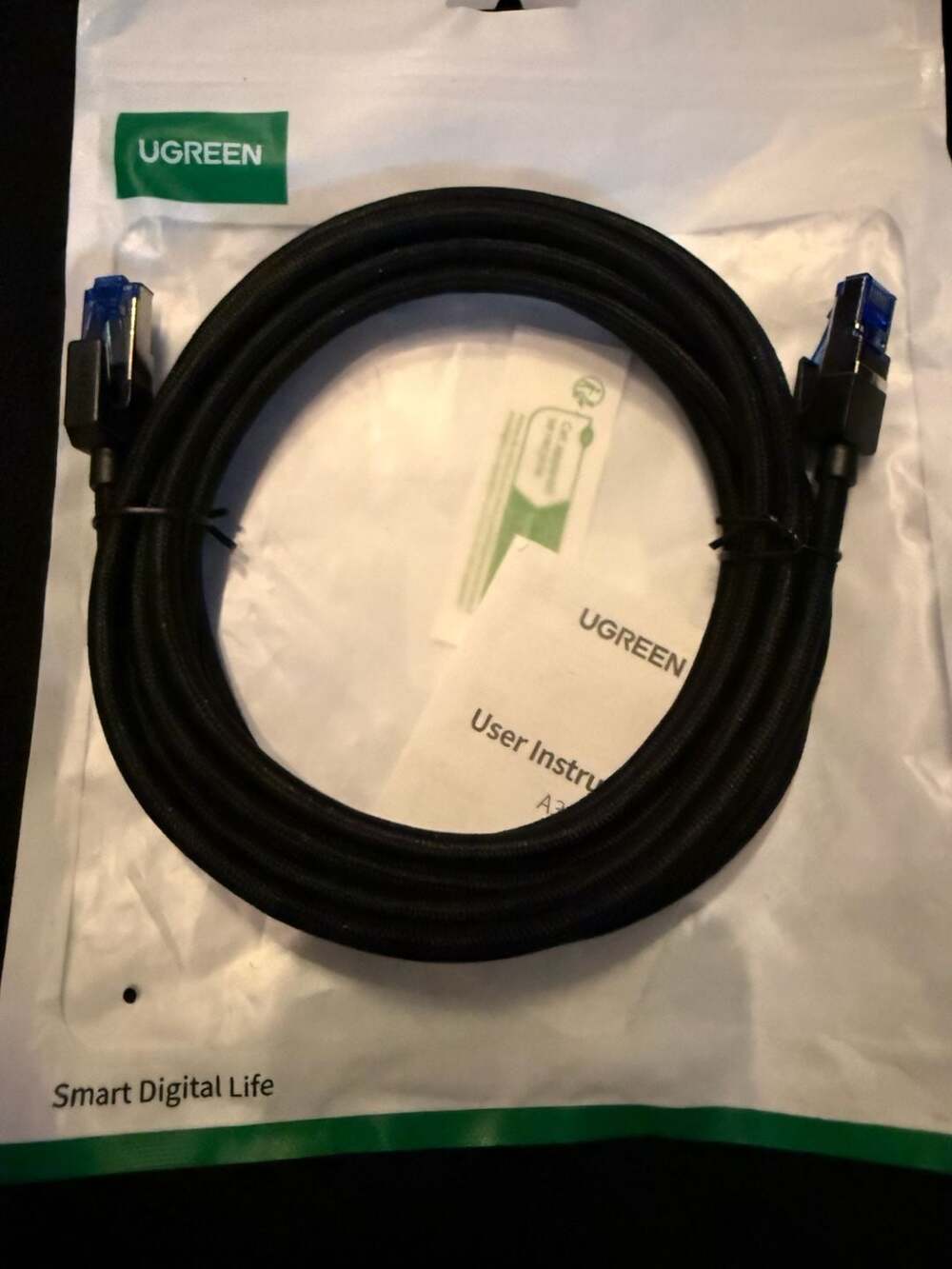 Ugreen Cat 8 Ethernet LAN Cable High-Speed Braided RJ45 Shielded Patch Cord